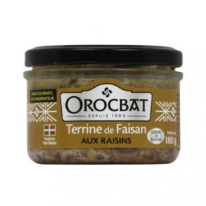Terrine de Faisan aux raisins  – Orocbat – 180g