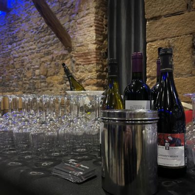 Présentation verres et vins