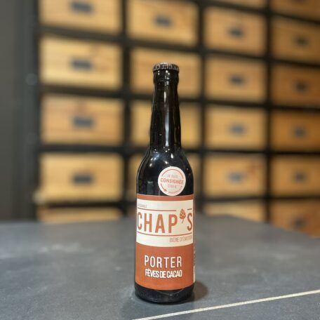 bière porter fèves de cacao de la brasserie chap's