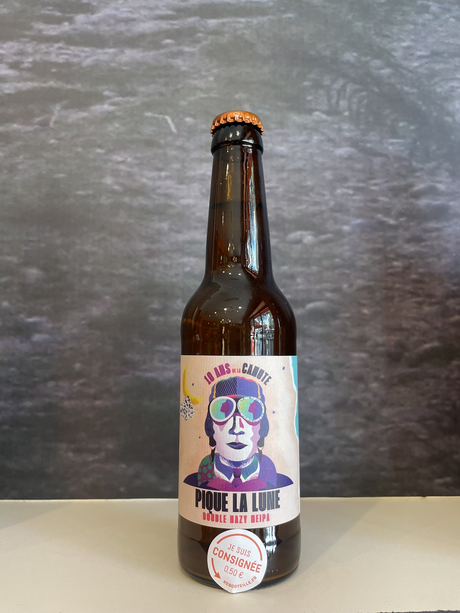 Bière Pique La Lune Double Hazy Neipa de la brasserie La Canute Lyonnaise