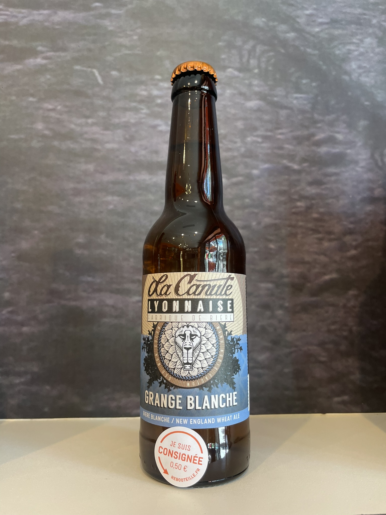 bière Grange Blanche, bière blanche de la brasserie La Canute Lyonnaise