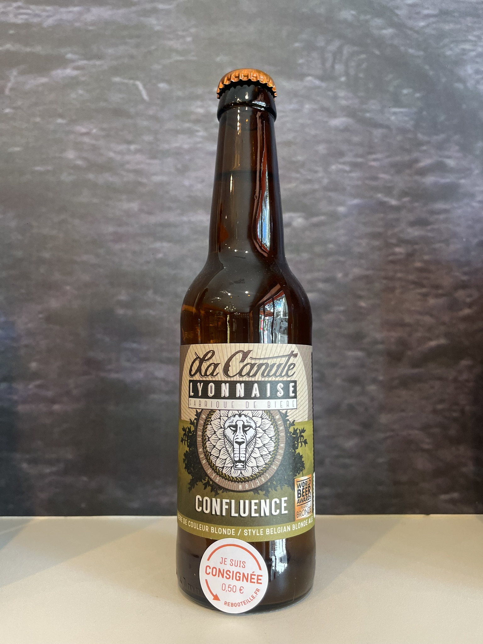Bière confluence blonde de la brasserie La Canute Lyonnaise