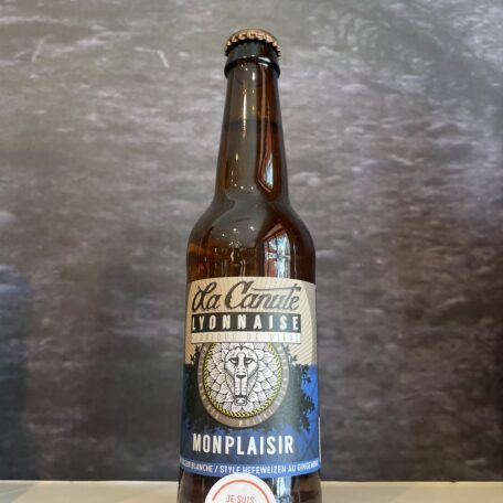 Bière Monplaisir blanche de la brasserie La Canute Lyonnaise