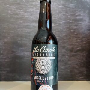 bière gorge de loup, black ipa de la brasserie La Canute Lyonnaise